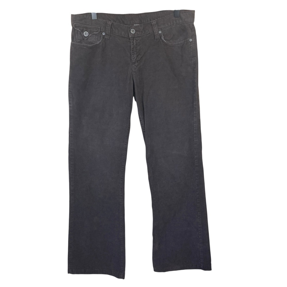 Lucky Brand Pants Women CORDUROY Brown 10/30 (29.5 Measured) Stretch Boot Cut